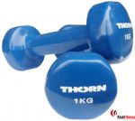 Hantla fitness THORN 1kg z powłoką winylowa