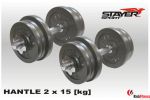 Hantle gwintowane STAYER SPORT, komplet 2x15kg