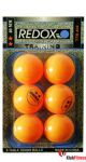 Piłeczki ping-pong REDOX TTB402, 6 sztuk, pomarańczowe