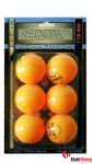 Piłeczki ping-pong REDOX TTB502, 6 sztuk, pomarańczowe
