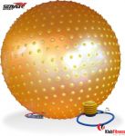 Piłka gimnastyczna masująca STAYER SPORT żółta średnica 65cm