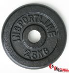 Obciążenie żeliwne czarne INSPORTLINE 2,5kg średnica 31mm