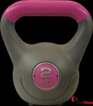 Hantla winylowa kettlebell STAYER SPORT VIN-KET 2,0kg różowa