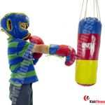 Worek bokserski z rękawicami 8oz i kaskiem SPARTAN SPORT dla dzieci