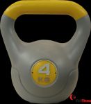 Hantla winylowa kettlebell STAYER SPORT VIN-KET 4,0kg żółta