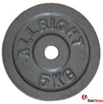 Obciążenie żeliwne ALLRIGHT 5kg średnica 28mm hammertone