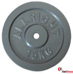 Obciążenie żeliwne ALLRIGHT 15kg średnica 28mm hammertone