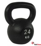 Hantla żeliwna BODYSOLID KETTLEBELL 24kg czarna